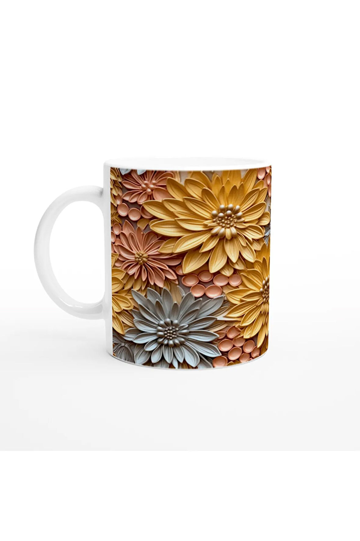 Altın Çiçek Tarlası Kupa Bardak