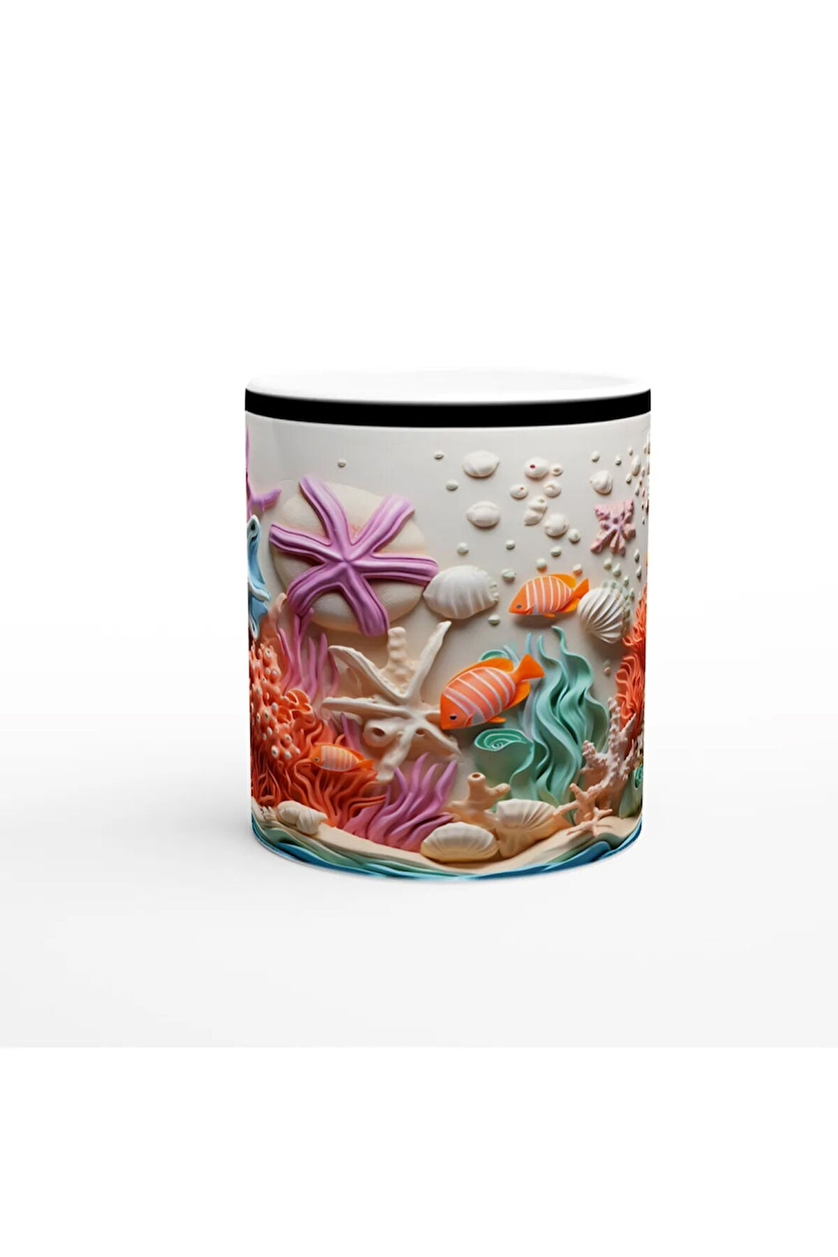 Renkli Mercan Bahçesi Kupa Bardak