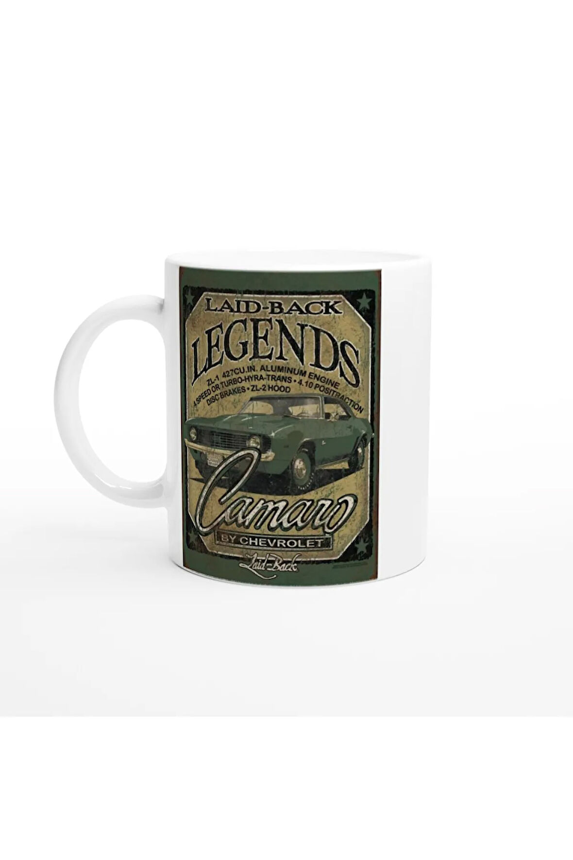 Laid-Back Camaro Efsanesi Temalı Retro Kupa Bardak