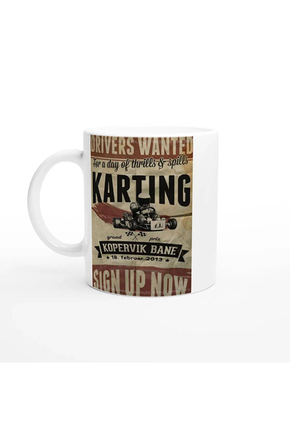 Kopervik Karting Yarışı Temalı Kupa Bardak