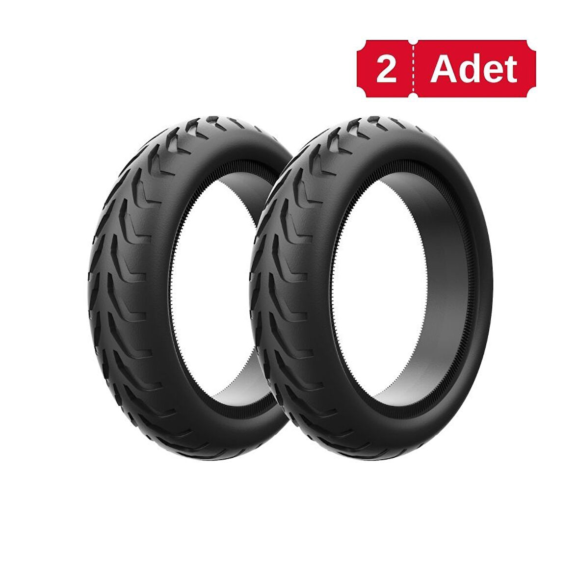 Warrior WSD-10 PRE 8.50x2 Yazlık Dolgu Scooter Lastiği – Elektrikli Scooter Uyumlu - Jantsız - 2 Adet