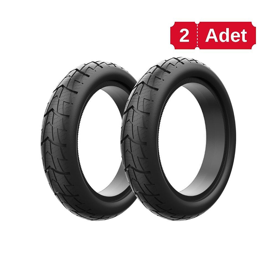 Warrior WSD-10 PRE 8.50x2 Kışlık Dolgu Scooter Lastiği – Elektrikli Scooter Uyumlu - Jantsız - 2 Adet