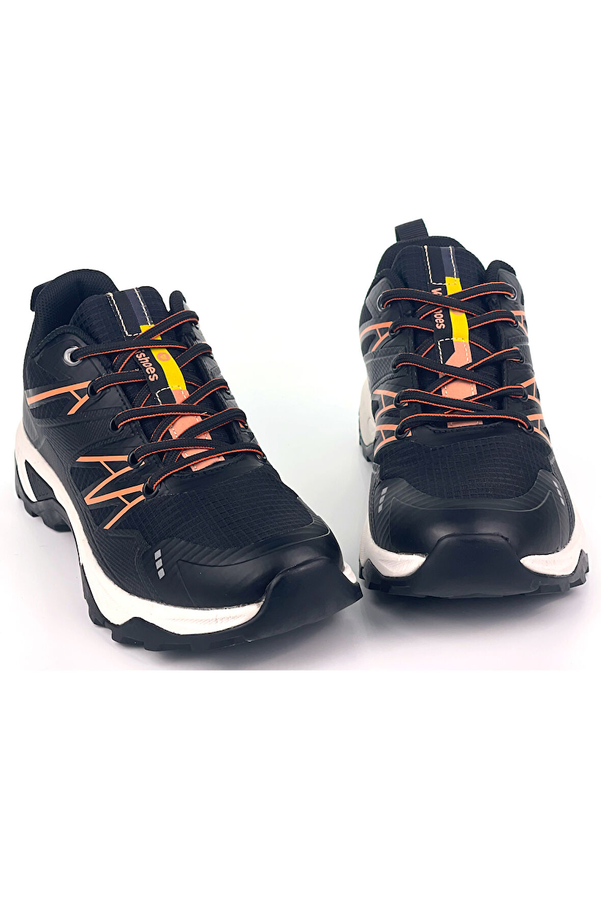 Kadın Siyah Bağcıklı Rahat Outdoor Günlük Sneaker Ayakkabı