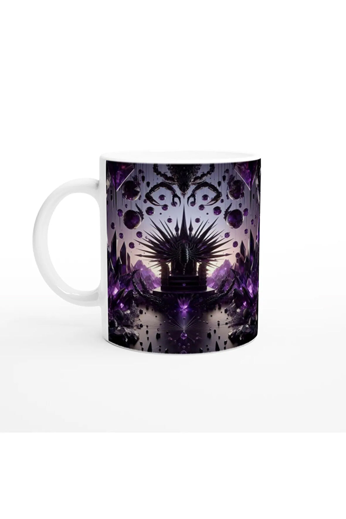 Akrep Burcu Baskılı Kahve Kupası - Büyülü Kristal Mağarası Temalı Vs3