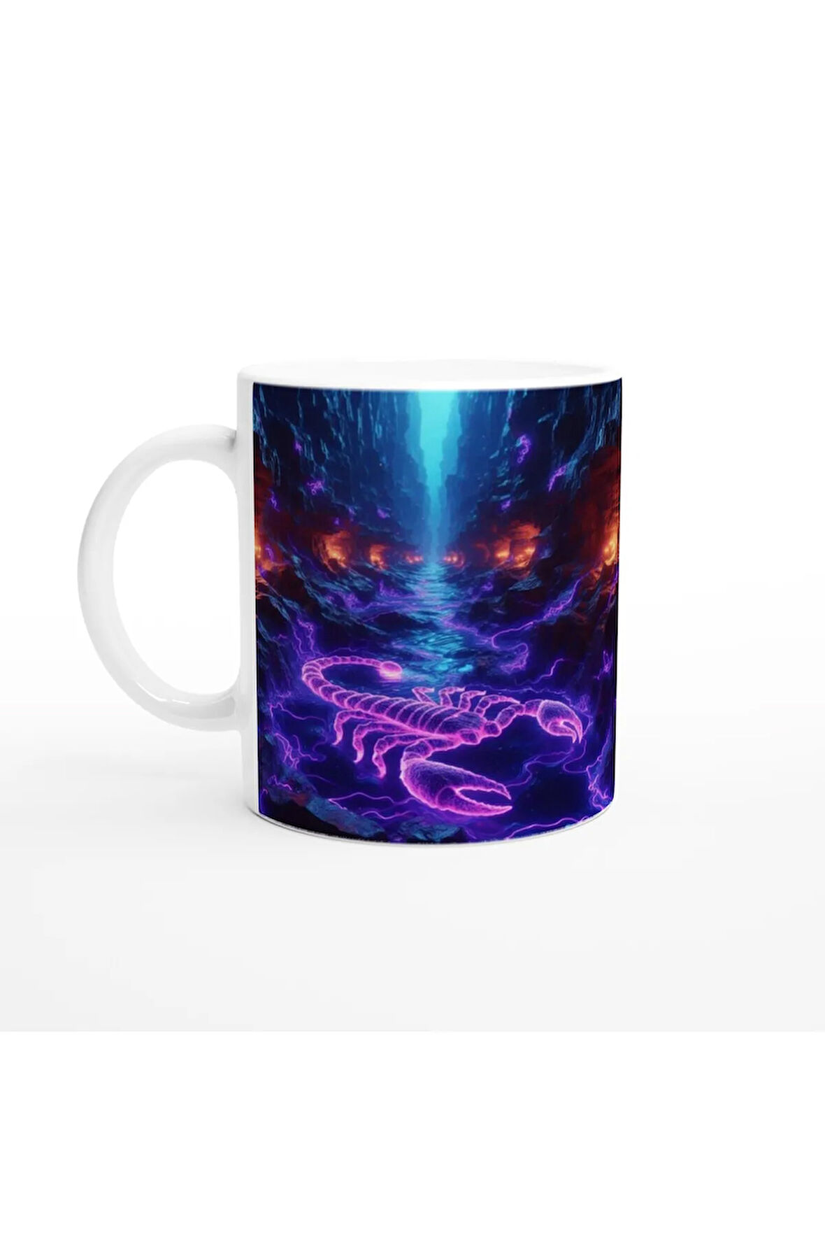 Akrep Burcu Baskılı Kahve Kupası - Astral Denizaltı Dünyası Vs1