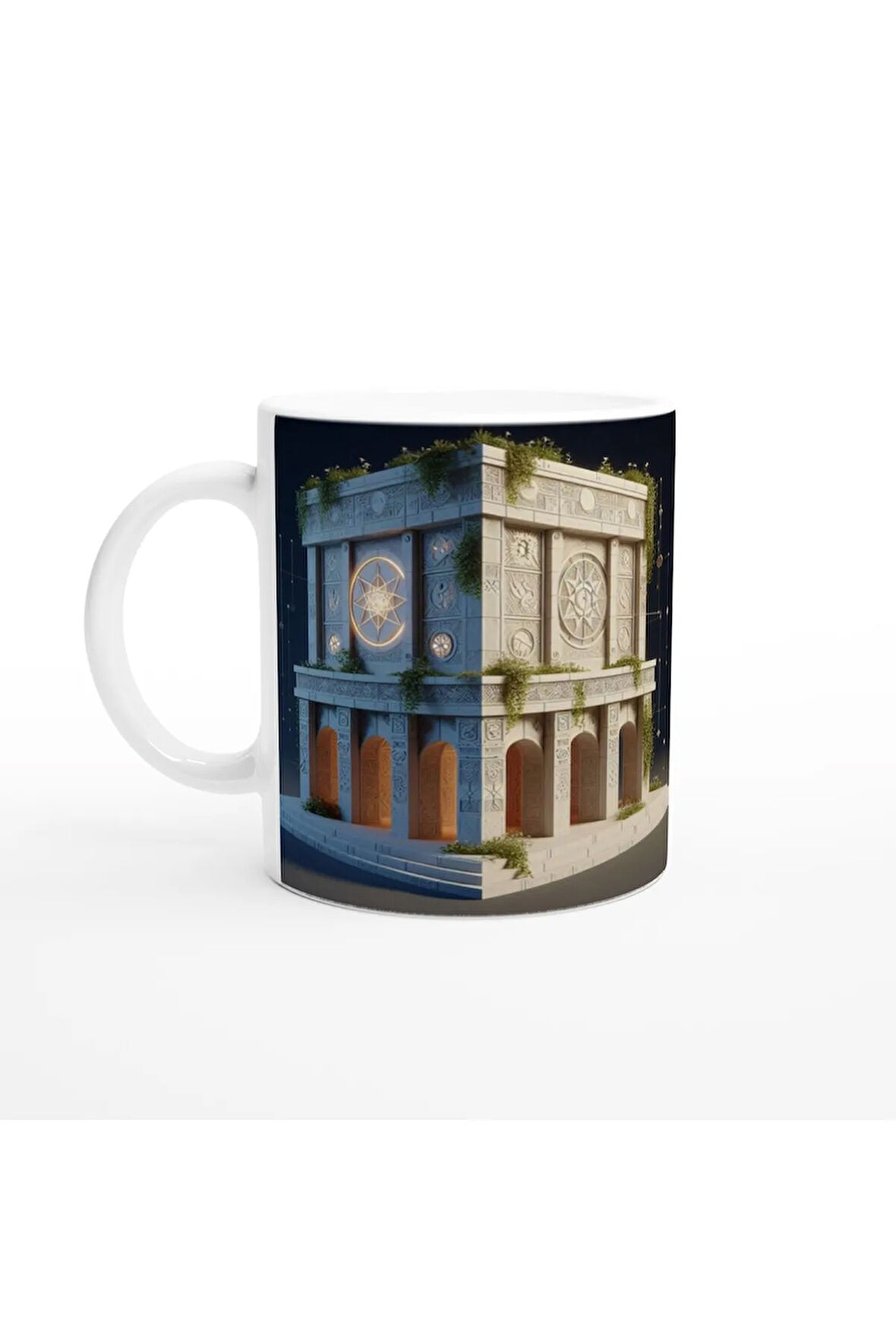 Başak Burcu Baskılı Kahve Kupası - Burçlar Krallığı Şatosu Vs2