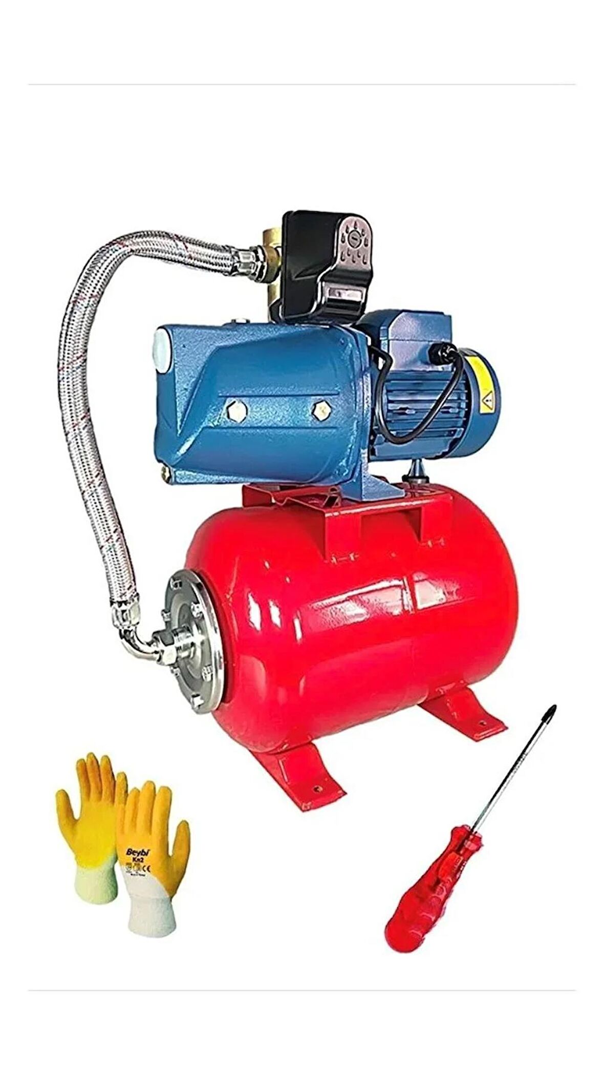 1.5 Hp 1" Jet Pompalı 50 Litre Tanklı 5 Kat 5 Daireye Yeterli Paket Hidrofor