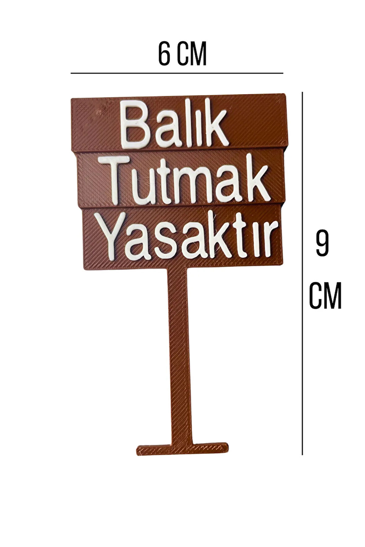 Balık Tutmak Yasaktır Tabelası.Akvaryum Süsü.Akvaryum Dekoru 1 Adet