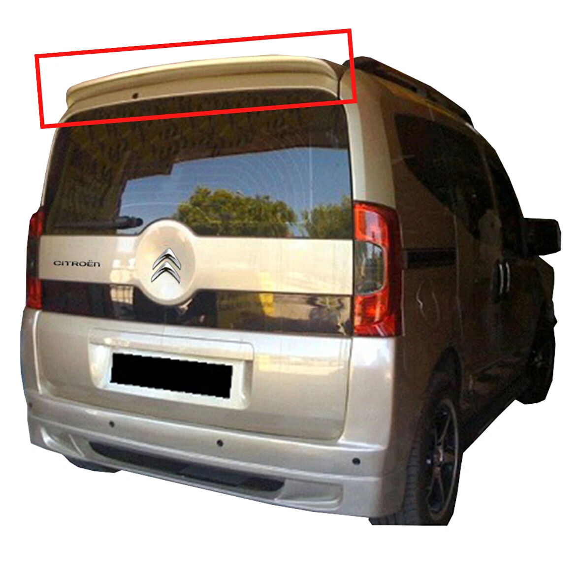 PEUGEOT BIPPER PS STYLE SPOİLER PARLAK SİYAH BOYALI