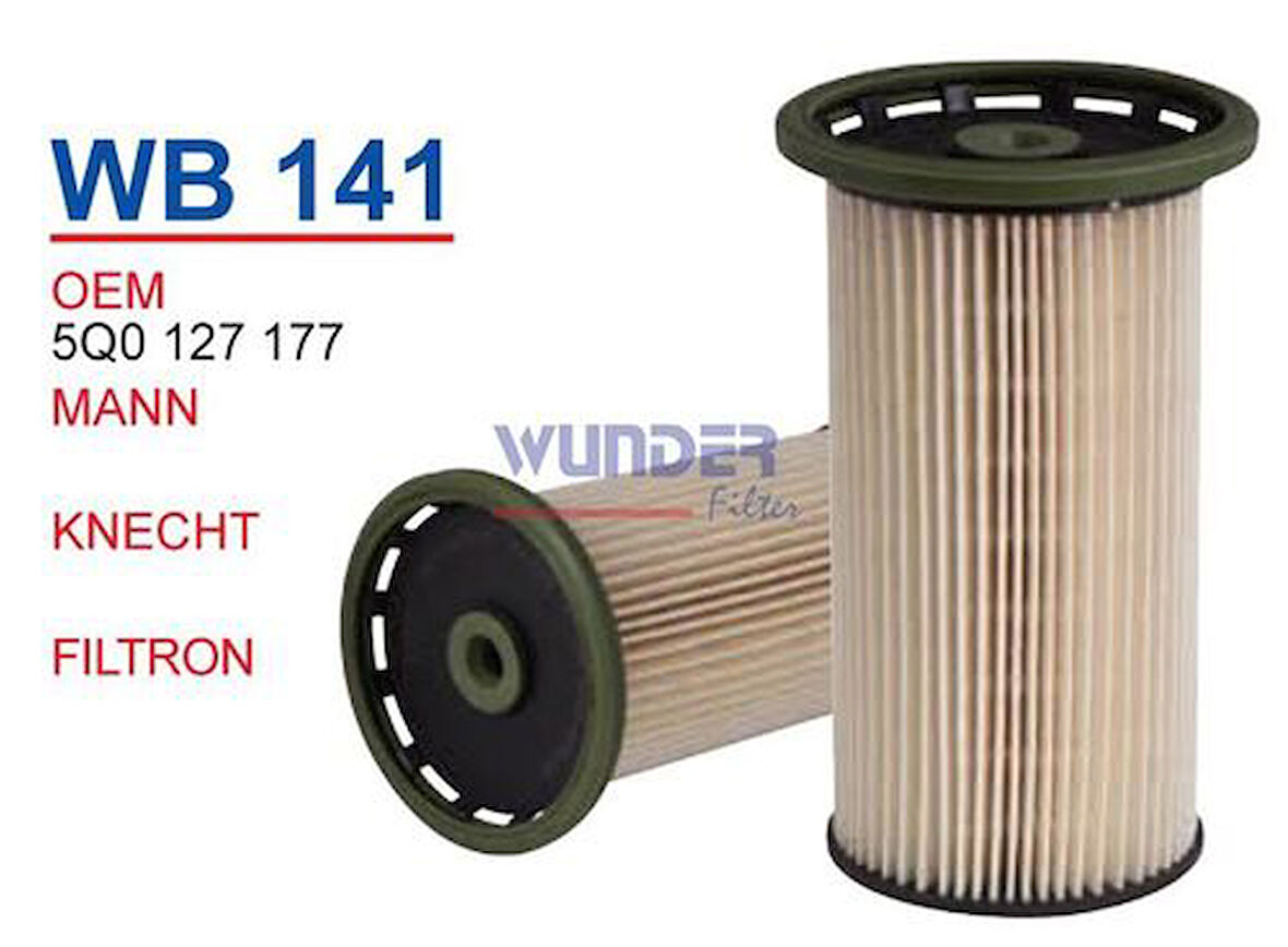 Wunder WB141 Mazot Filtresi Golf VII Passat 1.6TDI 14-Pu8021 MRMOEM-1081059