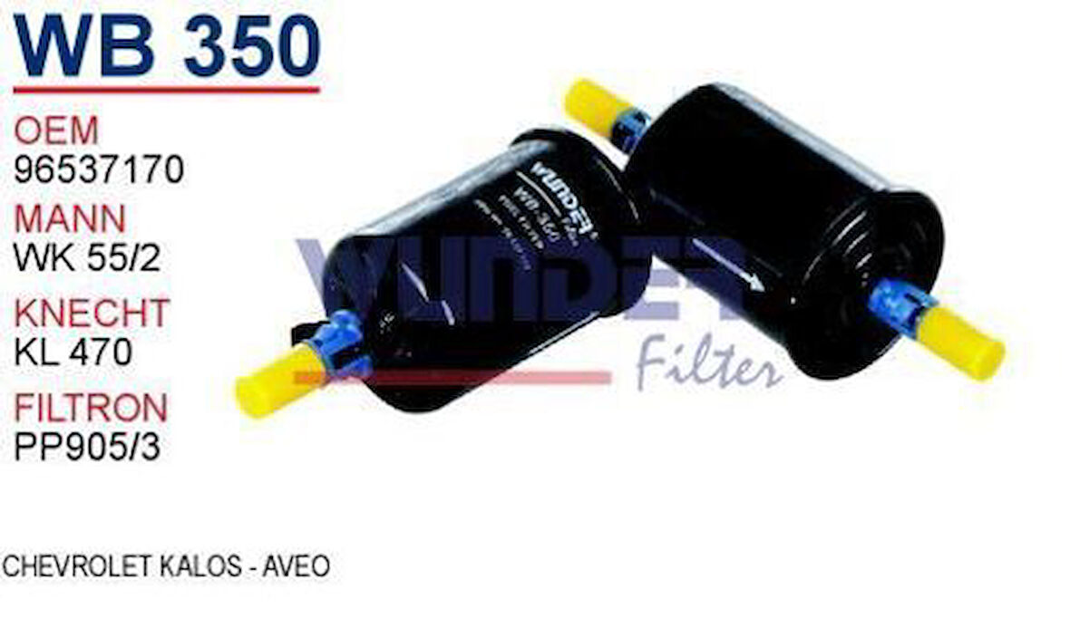 Wunder WB350 Yakıt Filtresi Chevrolet Kalos-Aveo MRMOEM-1081355
