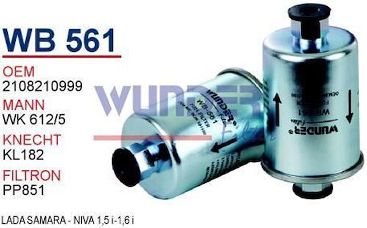 Wunder WB561 Yakıt Filtresi Lada Samara-Niva 1.5 I-1.6 I MRMOEM-1081586