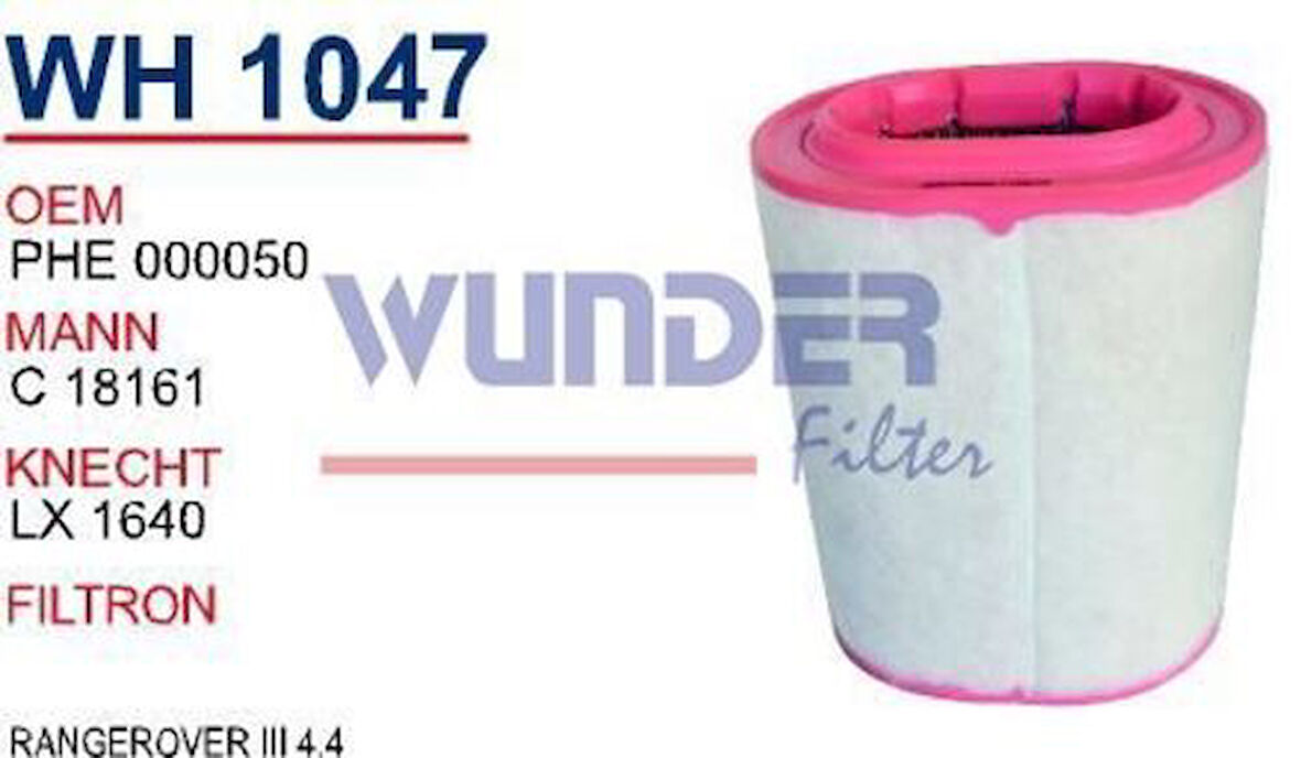Wunder WH1047 Hava Filtresi Range Rover III 02-4.4 V8 286Hp C18161 Fn20038 MRMOEM-1082014