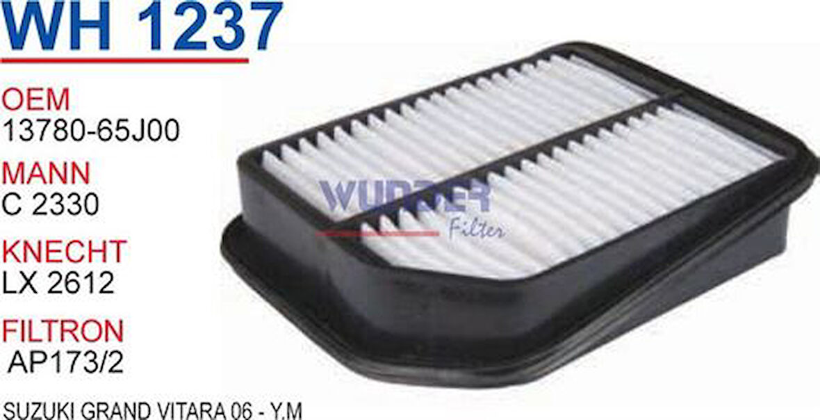 Wunder WH1237 Hava Filtresi Suzuki Grand Vitara 06-Y.M C2330 MRMOEM-1082188
