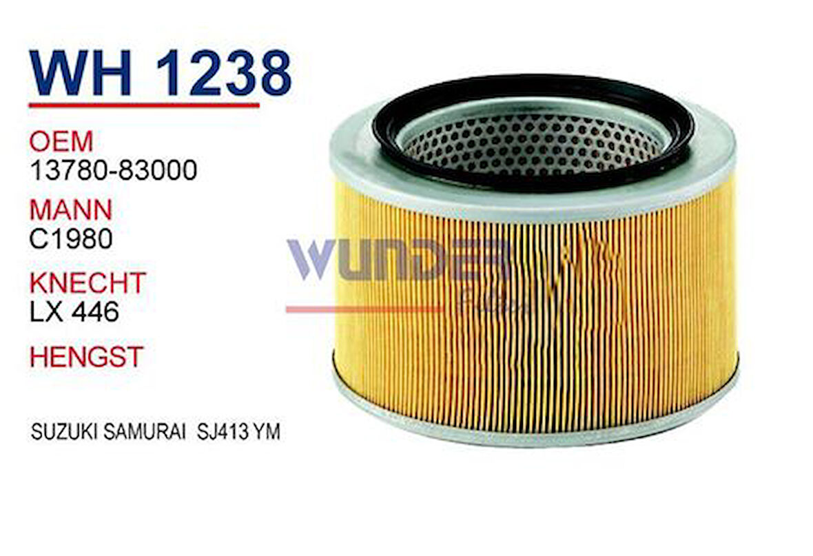 Wunder WH1238 Hava Filtresi Suzuki Samurai Sj 413 Y.M MRMOEM-1082190