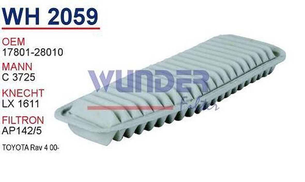 Wunder WH2059 Hava Filtresi Toyota RAV4 00-Man-C3725 MRMOEM-1082660