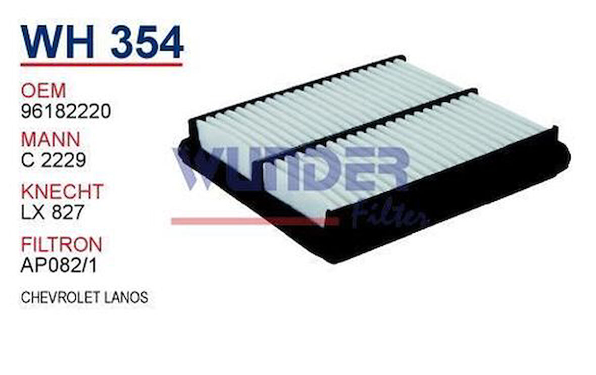 Wunder WH354 Hava Filtresi Chevrolet Lanos Hava Fn5104 MRMOEM-1082994