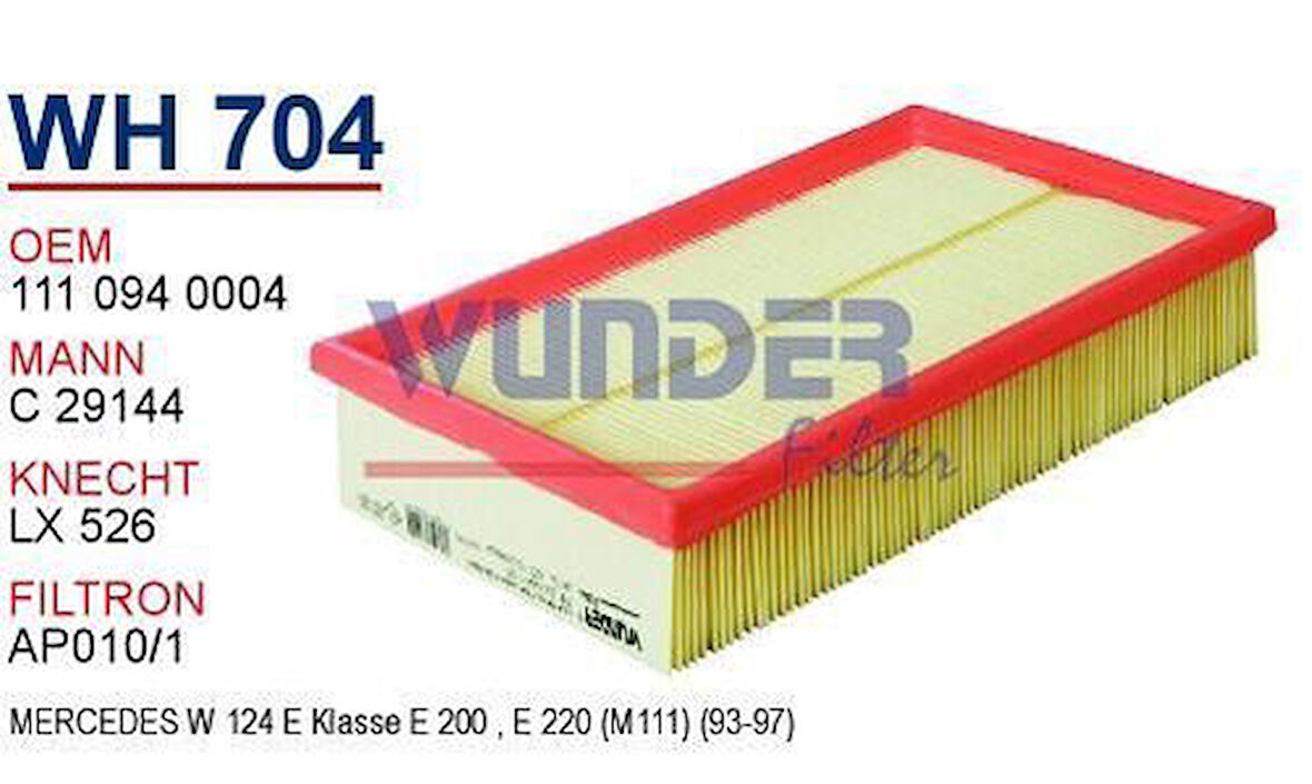 Wunder WH704 Hava Filtresi E Serisi W124 C29144 Fn4825 MRMOEM-1083596
