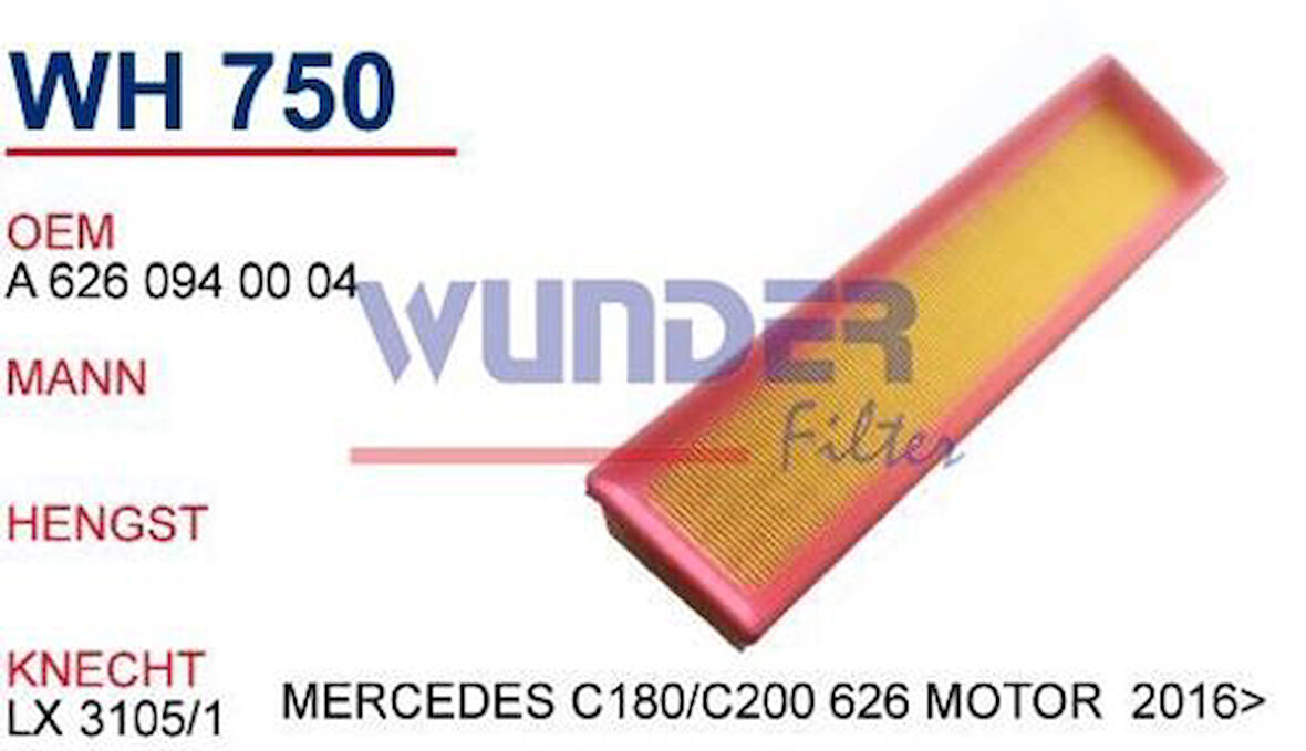 Wunder WH750 Hava Filtresi W205 14-C35012 Fn4855 MRMOEM-1083791