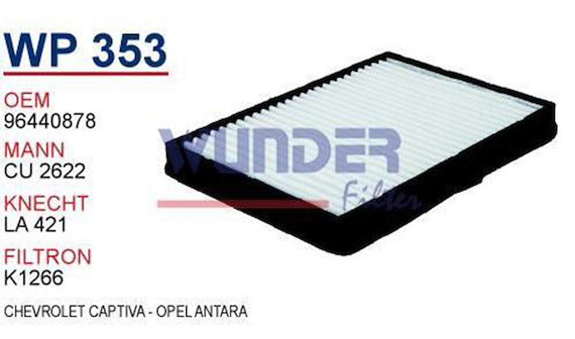 Wunder WP353 Polen Filtresi Chevrolet Captiva- Opel Antara MRMOEM-1084473
