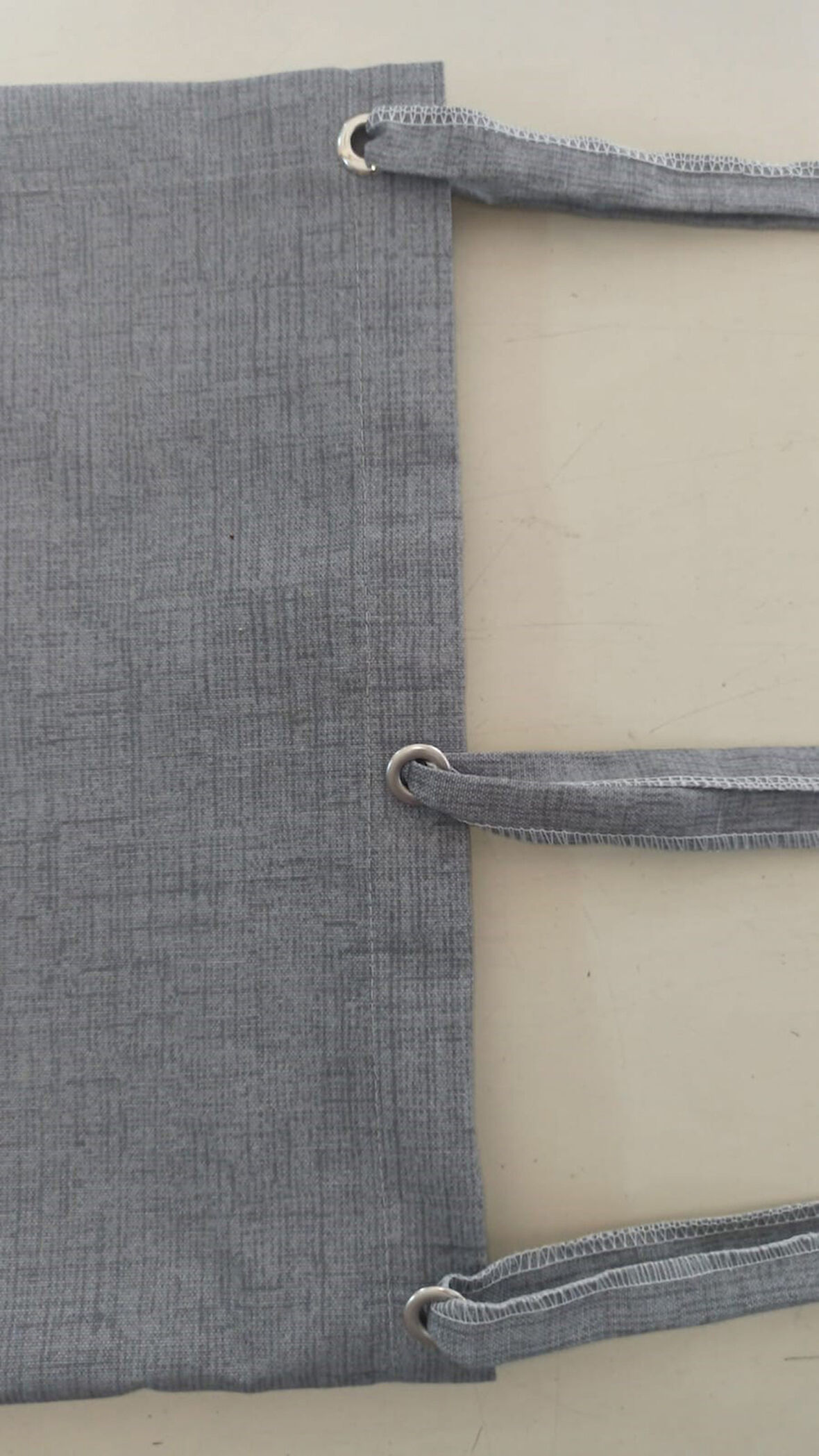 CEYLAN Home Balkon Perdesi Brandası Kuş Gözü Seçenekli Düz Gri