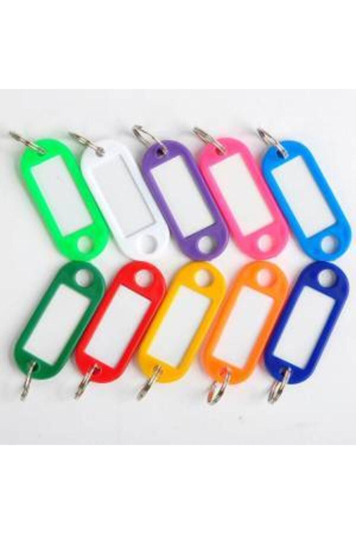 Plastik Anahtarlık Karışık Renkli 50 Adet