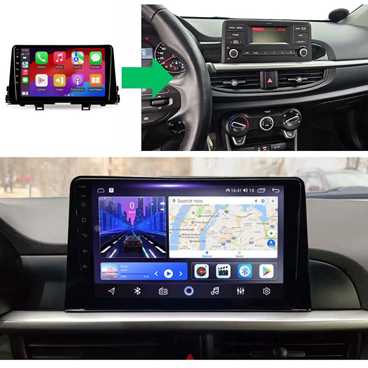 Kia Picanto Android Multimedya Sistemi 2-32 Myway (2017-2023)