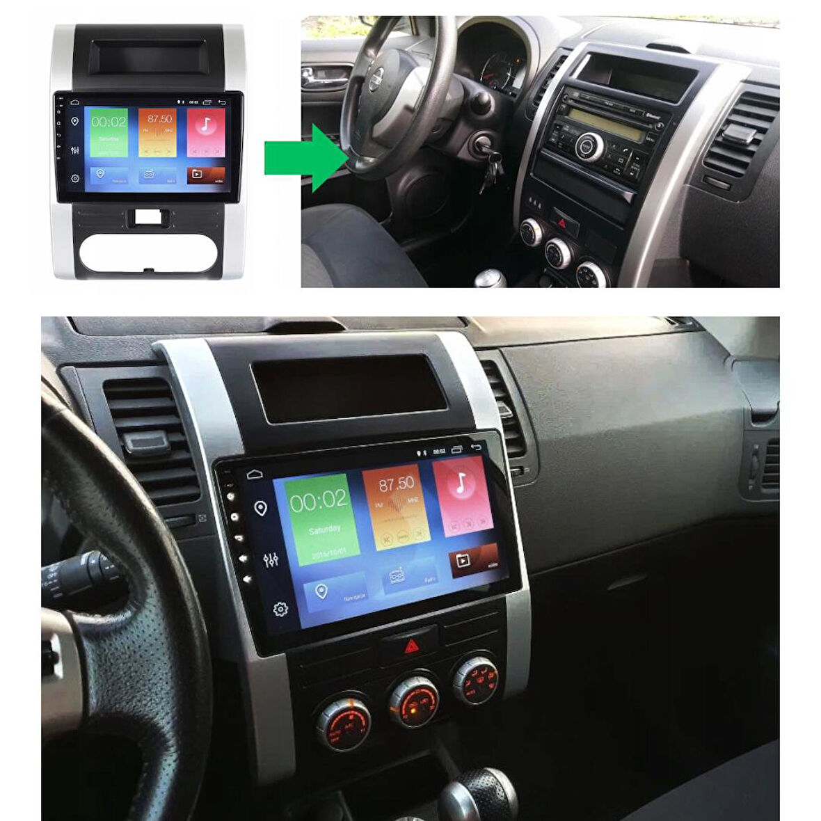 Nissan X-Trail Android Multimedya Sistemi 6-128 Myway(2008-2013)