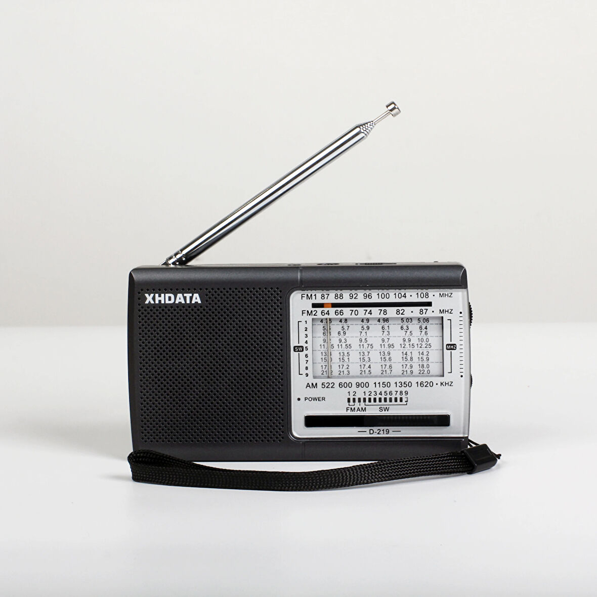 XHDATA D-219 Taşınabilir Radyo FM AM SW1-9 11 Yüksek Hassasiyetli Kısa Dalga Cep Radyo