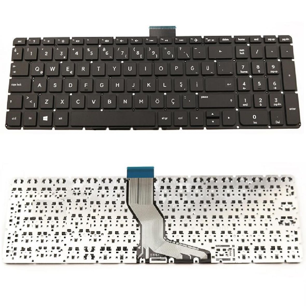 Hp Pavilion 15-BC, 15-BK x360 Klavye Tuş Takımı Tuş Seti Siyah Türkçe