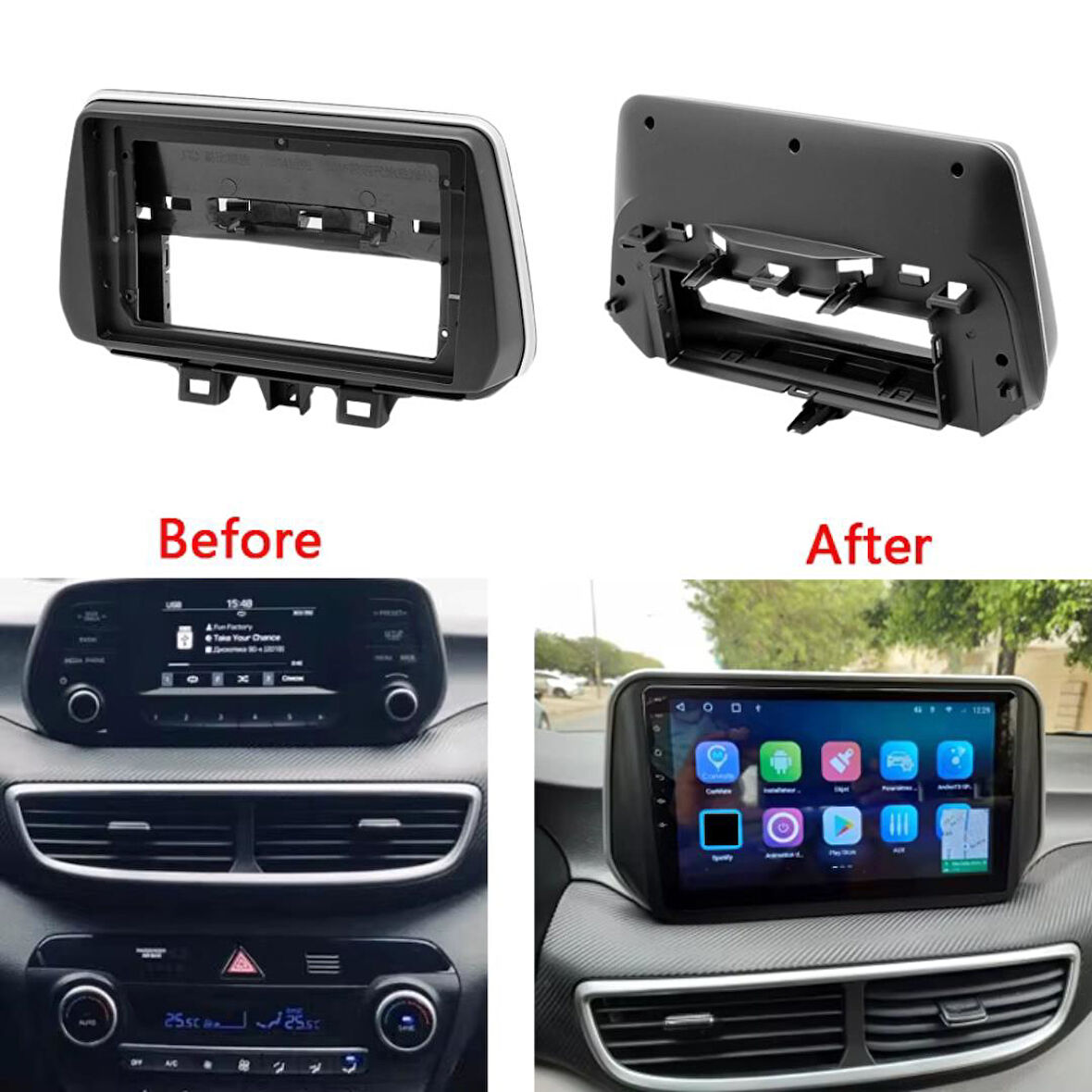 Hyundai Tucson Android Multimedya Sistemi 4-64 Cadence (2018-2024)+ Dört Bölge 360 Derece Kamera Sistemi Hediye