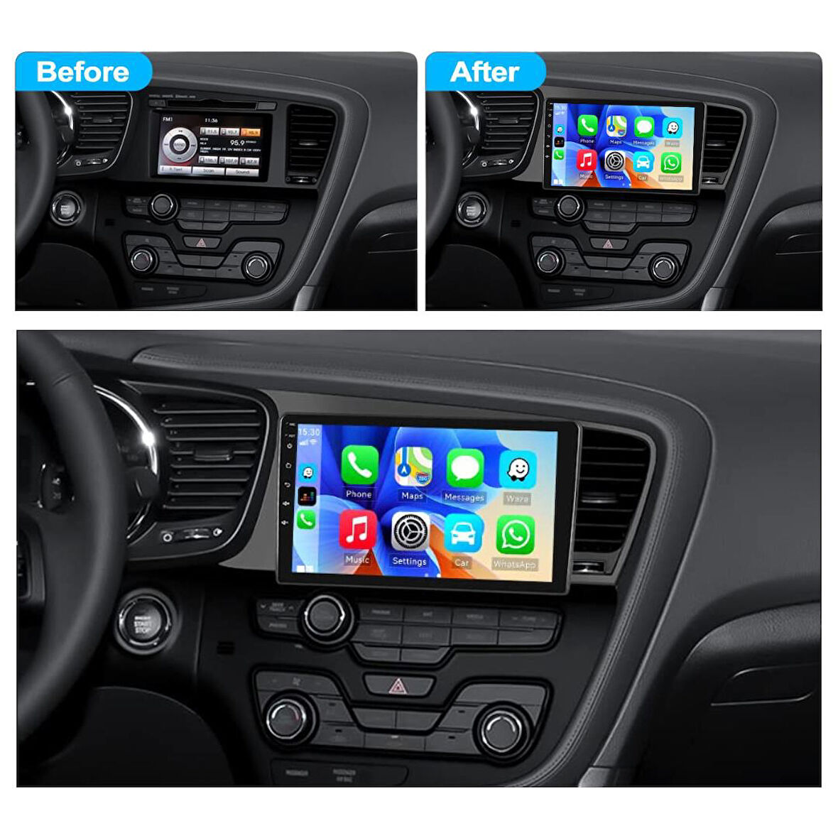 Kia K5-Optima Android Multimedya Sistemi 4-64 Cadence (2012-2013)+ Dört Bölge 360 Derece Kamera Sistemi Hediye