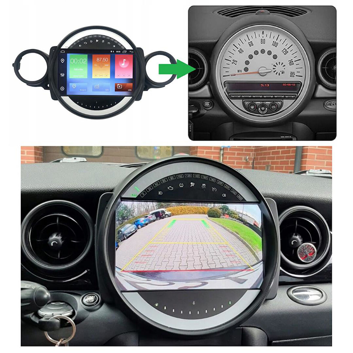 Mini Cooper Android Multimedya Sistemi 4-32 Blueway (2007-2011)