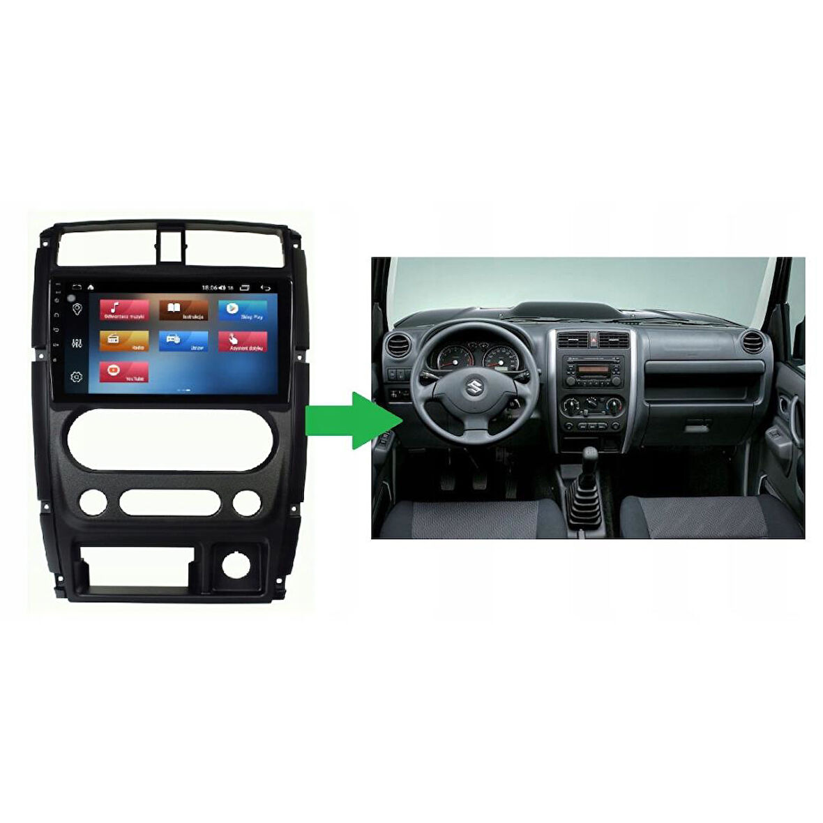 Suzuki Jimny Android Multimedya Sistemi 4-32 Blueway (2006-2017)