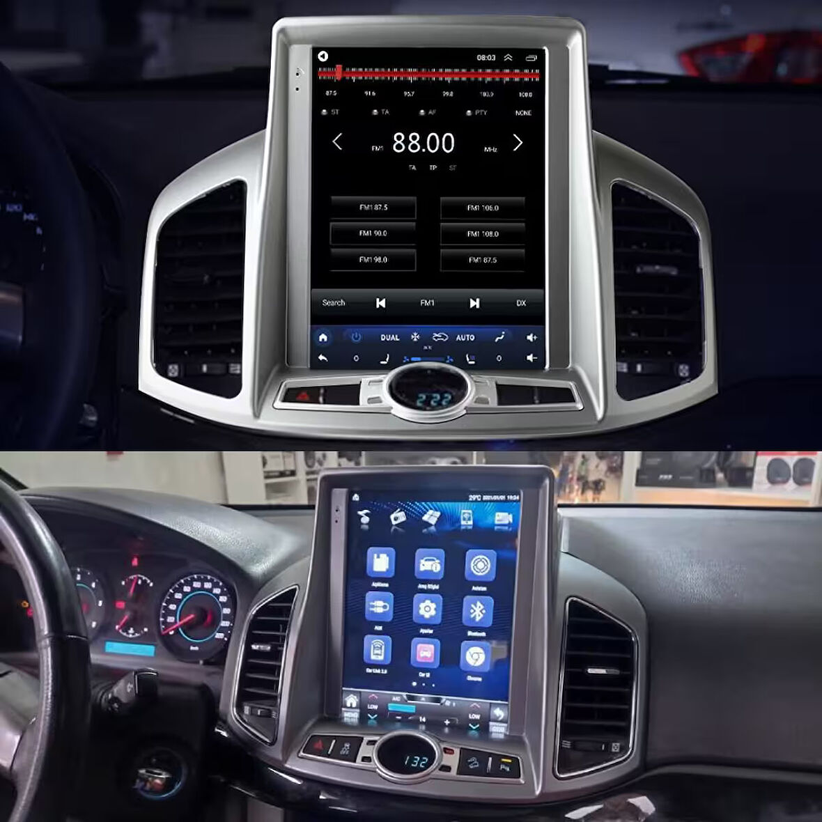 Chevrolet Captiva 2K Görüntü Kaliteli Tesla 9.7 Inch Multimedya Sistemi 4+64 Myway (2012-2017)