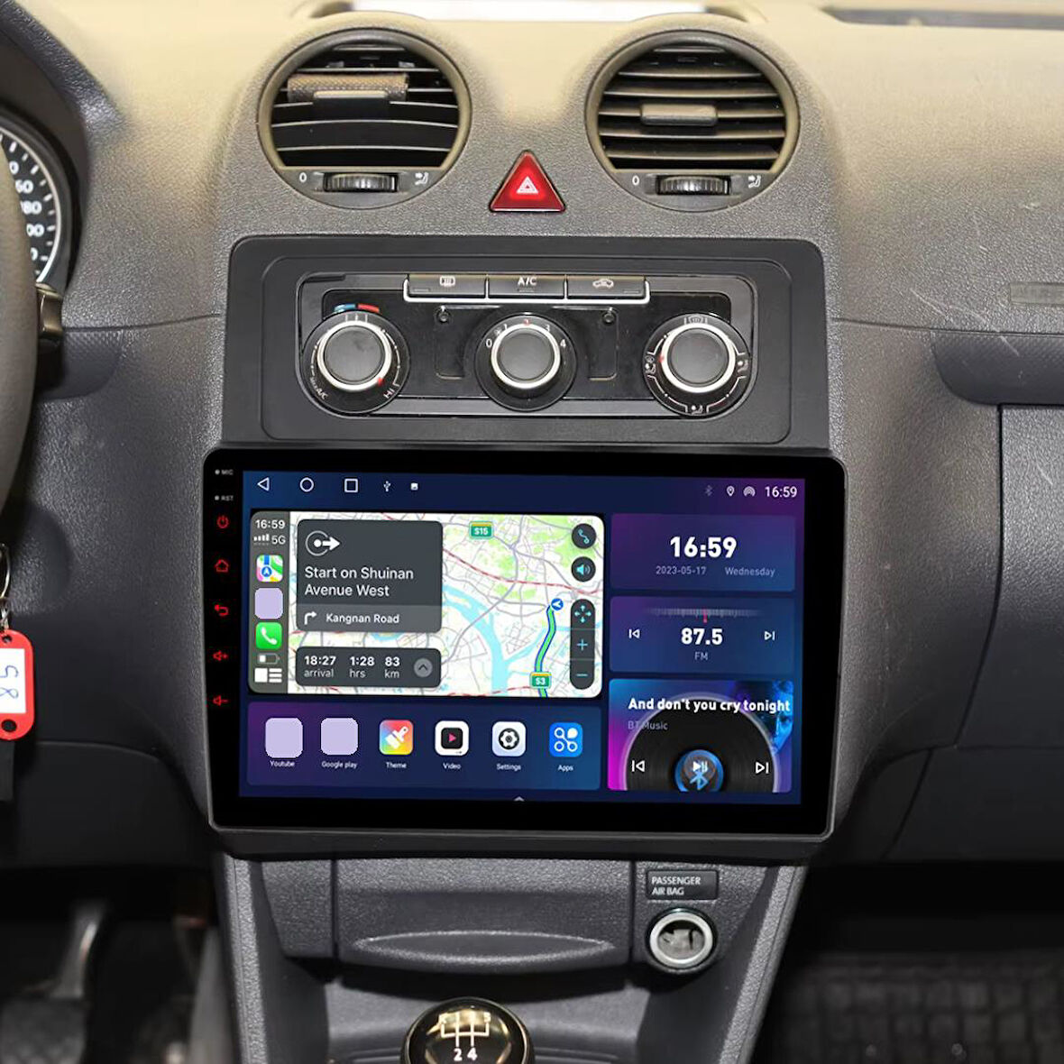 Volkswagen Caddy Manuel Klima 2K Görüntü Kalitesi Android 15 Multimedya Sistemi 8+256 Myway (2004-2015)