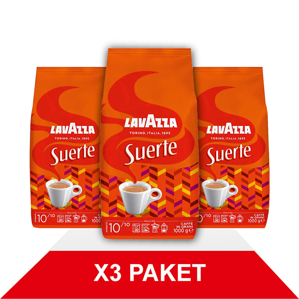 Suerte Çekirdek Kahve (1000gr) x3