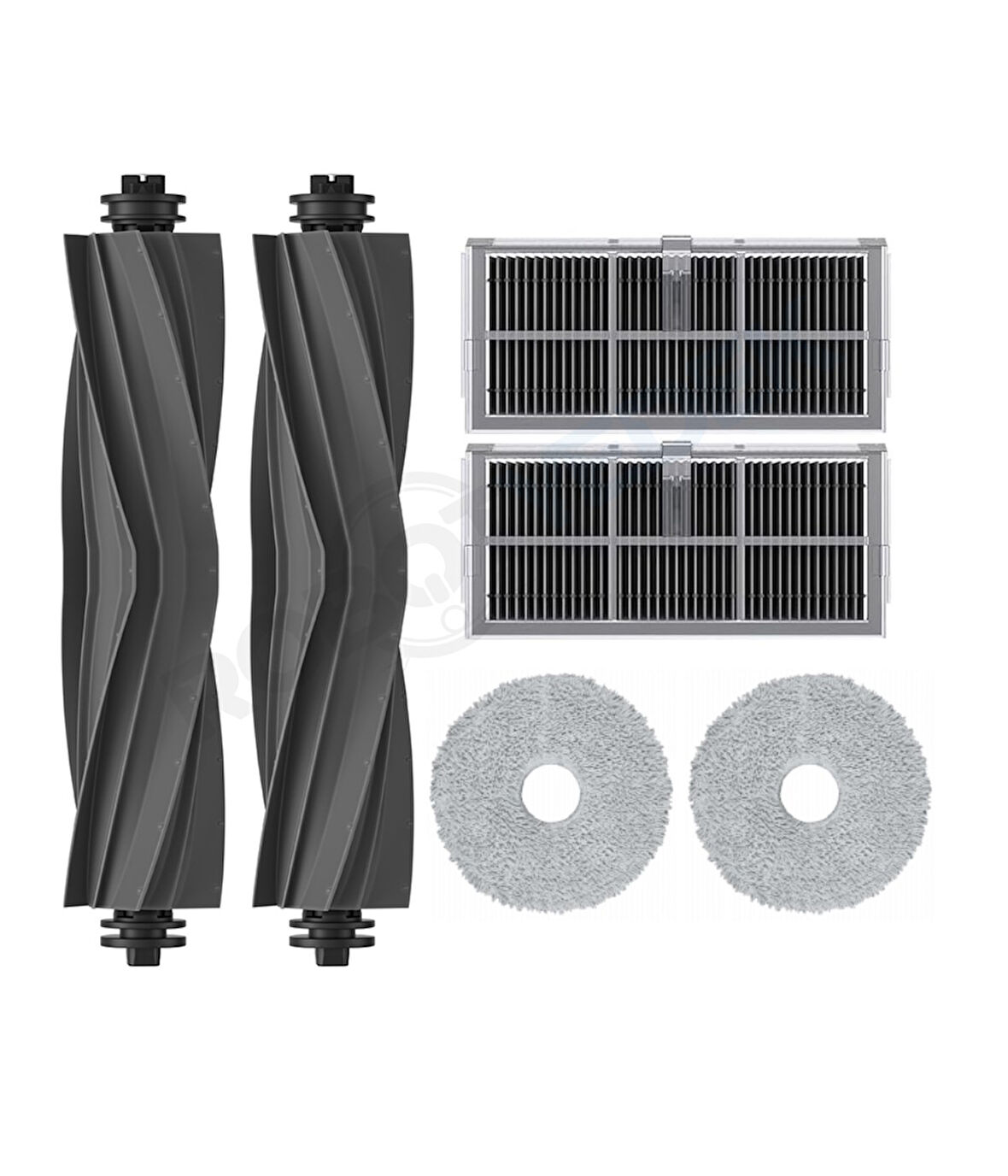 Dreame X40 Ultra L40 Ultra Uyumlu Kauçuk Fırça Hepa Filtre Mop Seti-6 Parça
