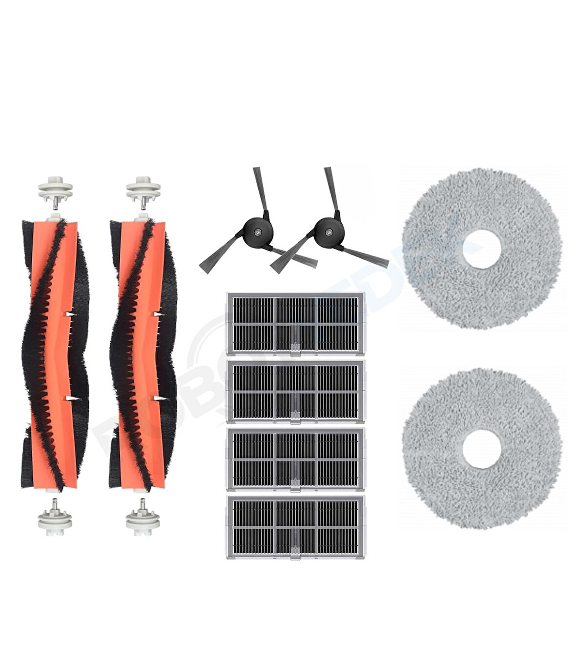 Dreame X40 Ultra L40 Ultra Uyumlu Fırça Hepa Filtre Mop Seti-10 Parça