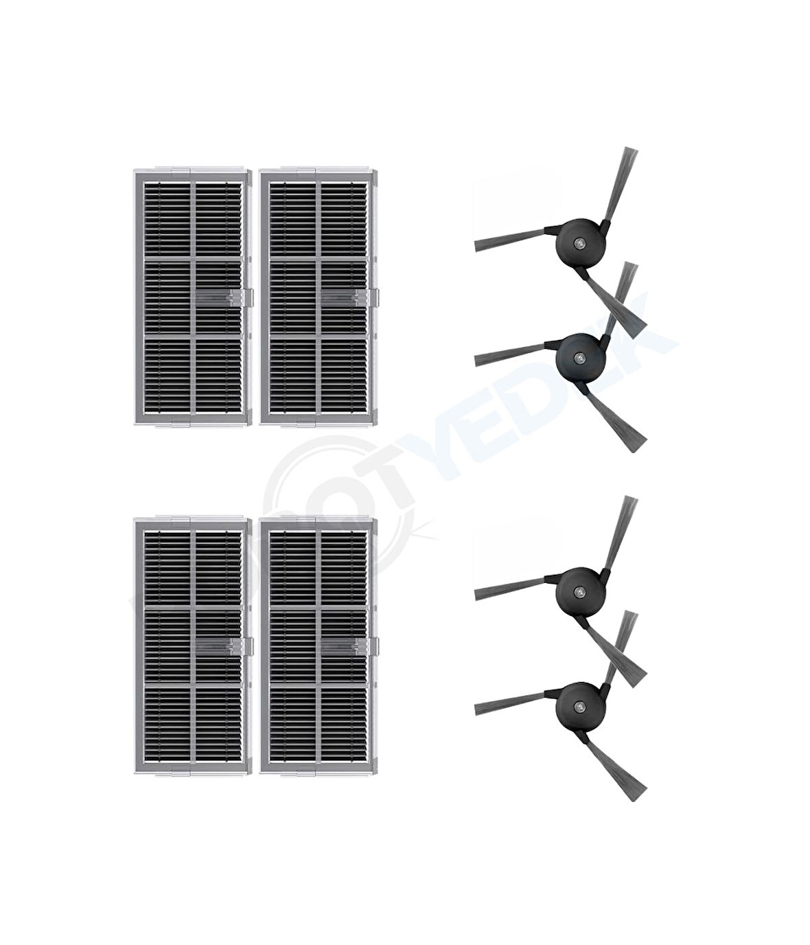 Dreame X40 Ultra L40 Ultra Uyumlu Hepa Filtre ve Yan Fırça-8 Parça
