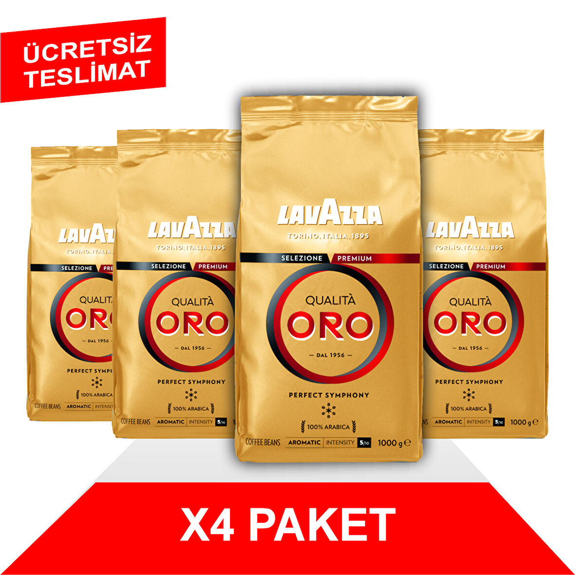 Qualità Oro Çekirdek Kahve (1000gr) x4
