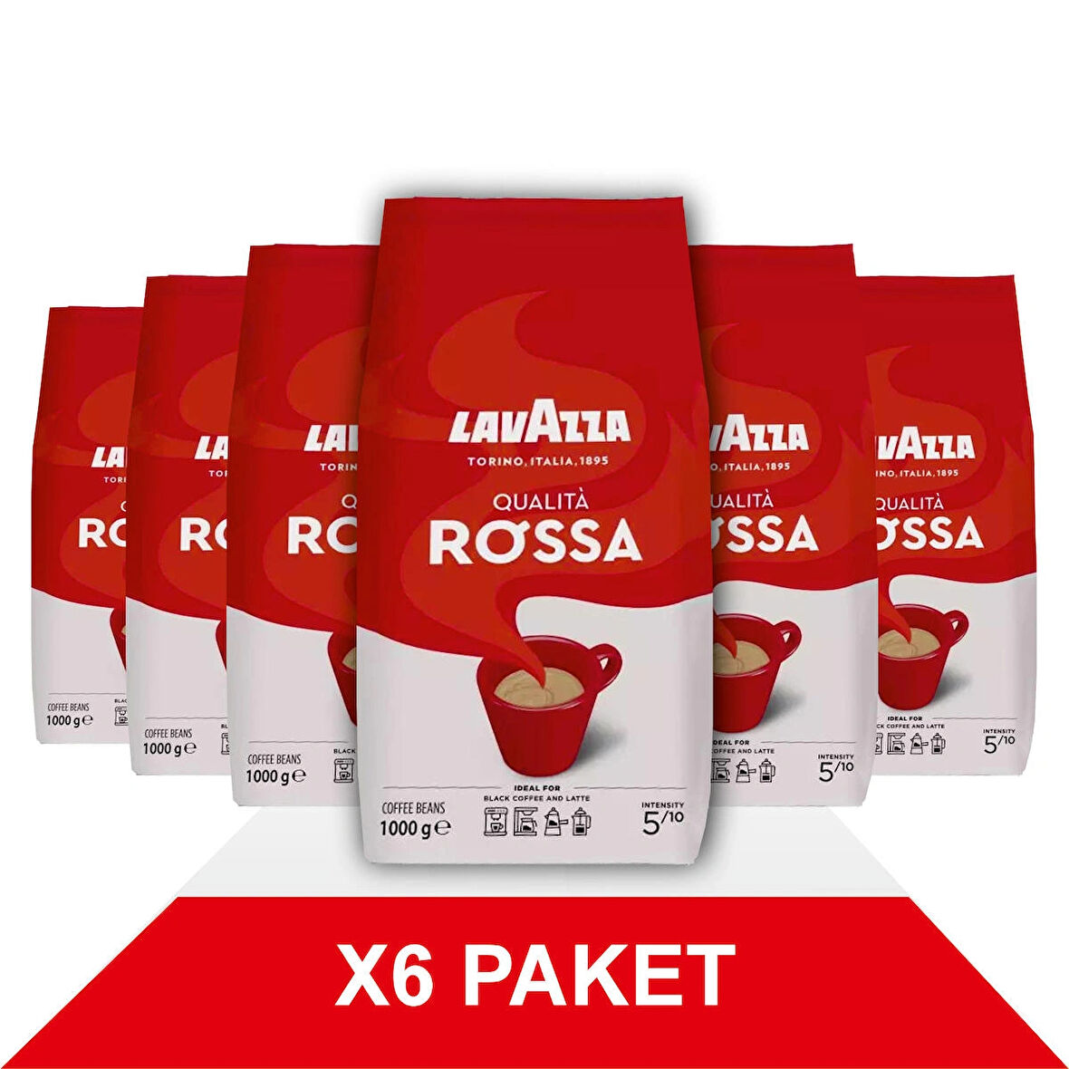 Qualità Rossa Çekirdek Kahve (1000gr) x6
