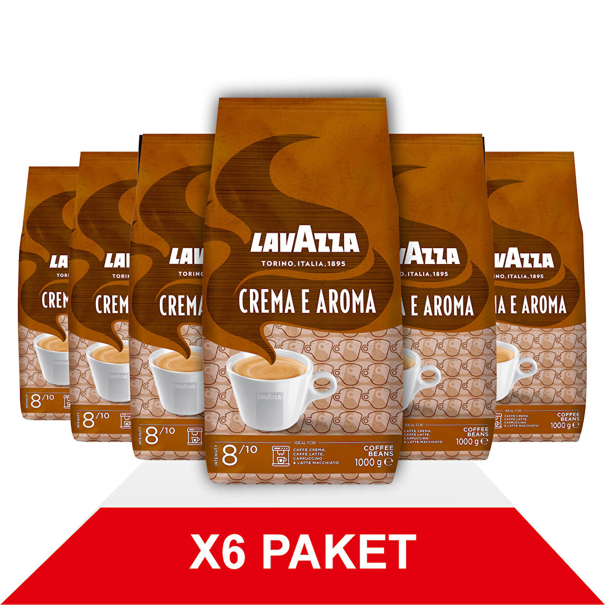 Crema E Aroma Çekirdek Kahve (1000gr) x6