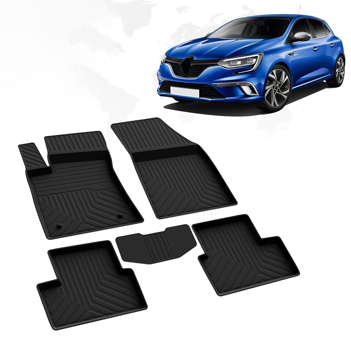 Renault Megane 4 Sedan 4D Havuzlu Paspas 2016 ve Üzeri A+Kalite