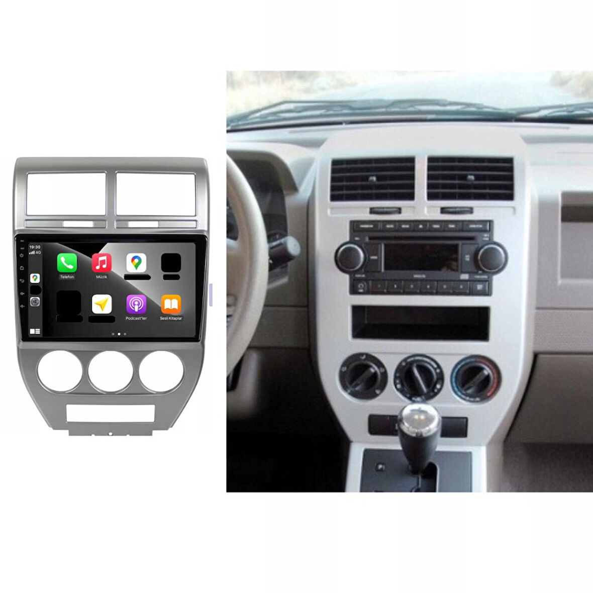 Jeep Compass Android Multimedya Sistemi 2-32 For-X (2007-2009)