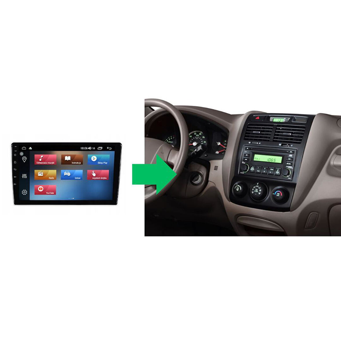 Kia Sporage Android Multimedya Sistemi 2-32 For-X (2005-2009)