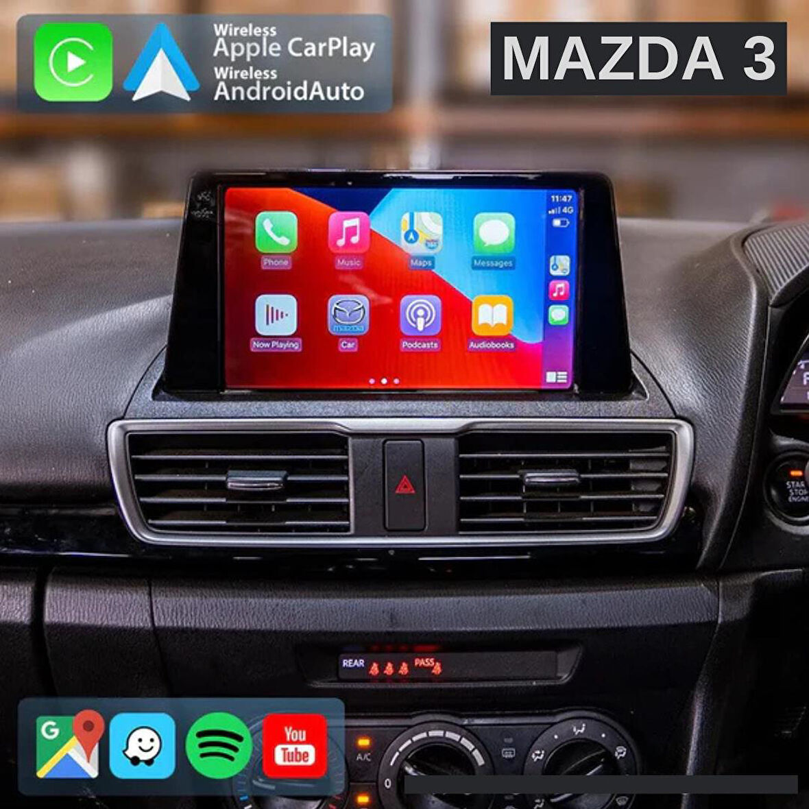 Mazda 3 Android Multimedya Sistemi 2-32 For-X (2014-2018)