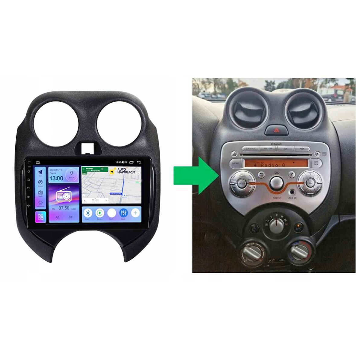 Nissan Micra Android Multimedya Sistemi 2-32 For-X (2011-2013)