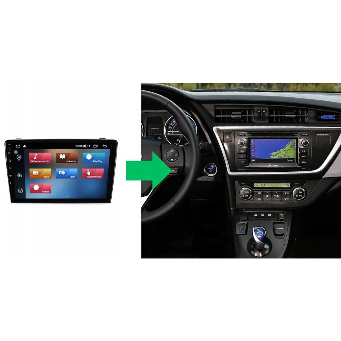 Toyota Auris Android Multimedya Sistemi 2-32 For-X(2013-2018)