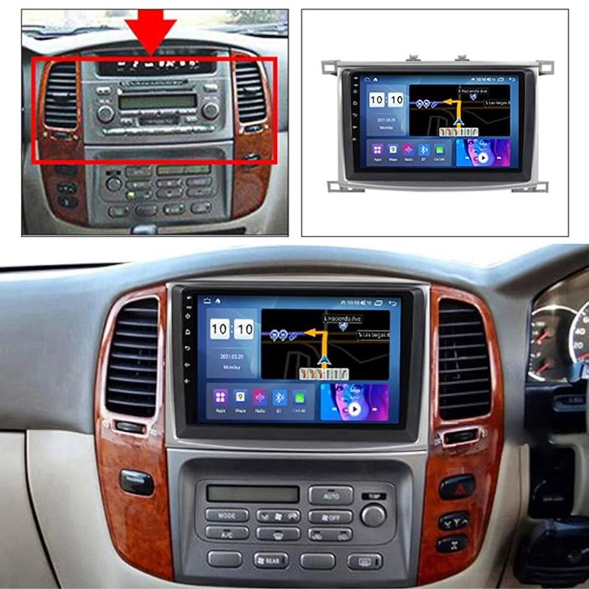 Toyota Land Cruiser Android Multimedya Sistemi 2-32 For-X(2002-2007)